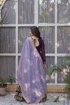 KA 1143 Georgette With Embroidery Work Gown With Dupatta Bulk Orders In India